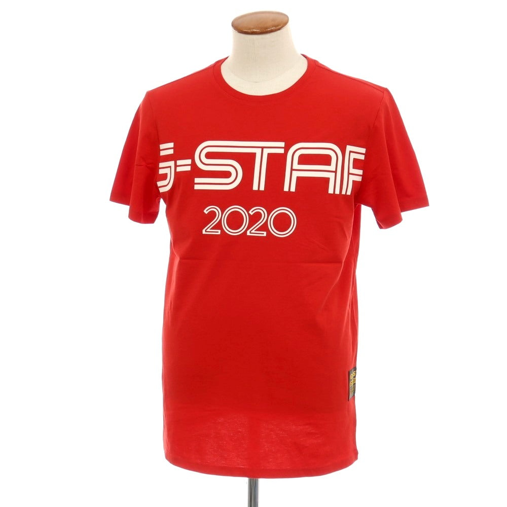 【新品】ジースターロウ G-STAR RAW OLYMP R T S/S コットン クルーネック 半袖Ｔシャツ レッド【サイズM】【 状態ランクN 】【 メンズ 】
