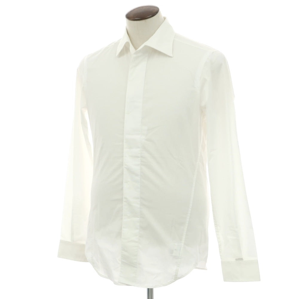 【中古】ジースターロウ G-STAR RAW ストレッチコットン レギュラーカラー カジュアルシャツ ホワイト【サイズL】【 状態ランクC 】【 メンズ 】