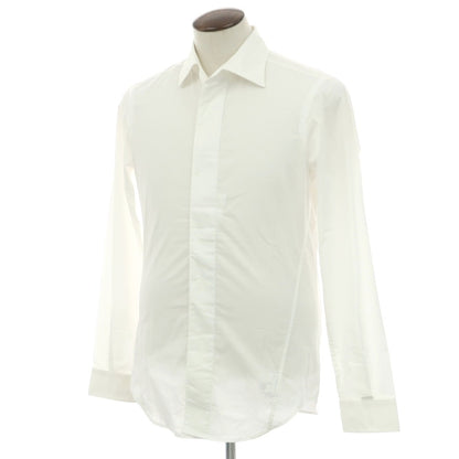 【中古】ジースターロウ G-STAR RAW ストレッチコットン レギュラーカラー カジュアルシャツ ホワイト【サイズL】【 状態ランクC 】【 メンズ 】