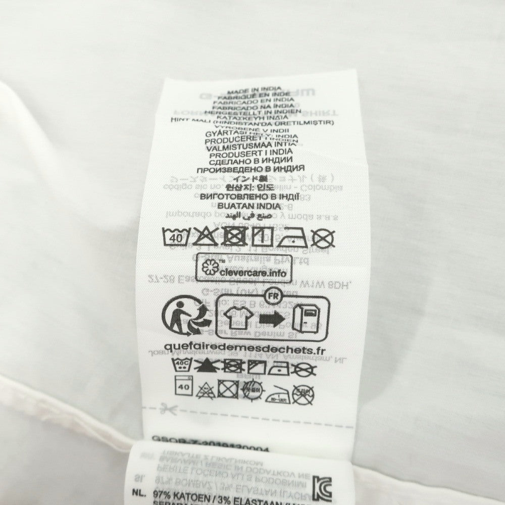 【中古】ジースターロウ G-STAR RAW ストレッチコットン レギュラーカラー カジュアルシャツ ホワイト【サイズL】【 状態ランクC 】【 メンズ 】