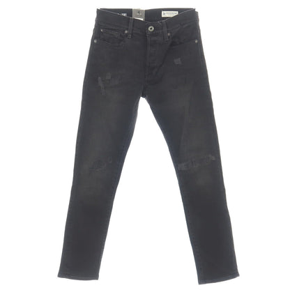 【新品】ジースターロウ G-STAR RAW ダメージ＆リペア加工 ストレッチ コットン デニムパンツ ジーンズ ブラック【サイズ27/30】【 状態ランクN 】【 メンズ 】