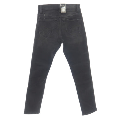 【新品】ジースターロウ G-STAR RAW ダメージ＆リペア加工 ストレッチ コットン デニムパンツ ジーンズ ブラック【サイズ27/30】【 状態ランクN 】【 メンズ 】