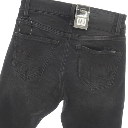 【新品】ジースターロウ G-STAR RAW ダメージ＆リペア加工 ストレッチ コットン デニムパンツ ジーンズ ブラック【サイズ27/30】【 状態ランクN 】【 メンズ 】