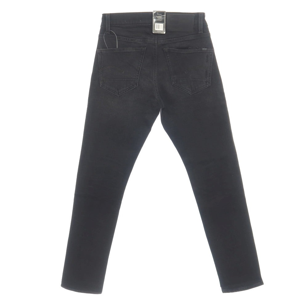 【新品】ジースターロウ G-STAR RAW ダメージ＆リペア加工 ストレッチ コットン デニムパンツ ジーンズ ブラック【サイズ28/32】【 状態ランクN 】【 メンズ 】