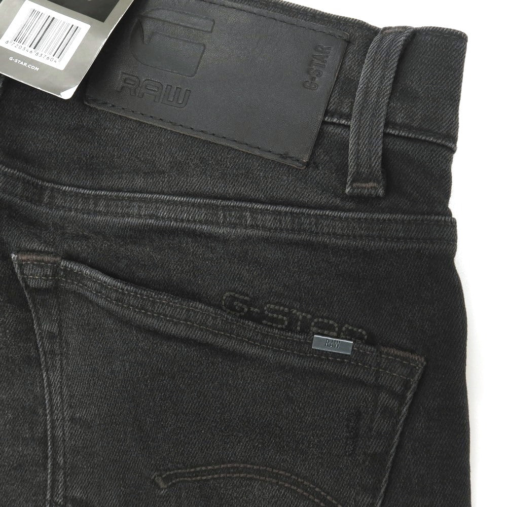 【新品】ジースターロウ G-STAR RAW ダメージ＆リペア加工 ストレッチ コットン デニムパンツ ジーンズ ブラック【サイズ28/32】【 状態ランクN 】【 メンズ 】