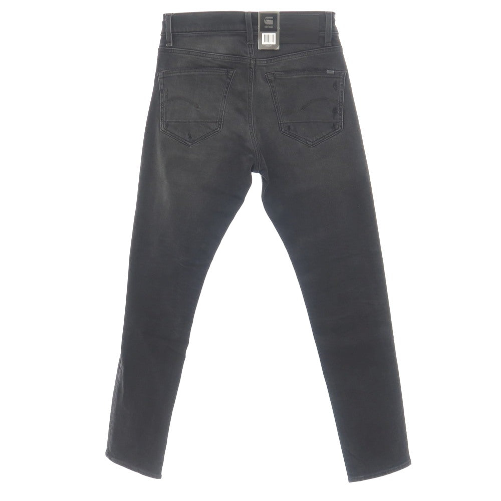 【新品】ジースターロウ G-STAR RAW ダメージ＆リペア加工 ストレッチ コットン デニムパンツ ジーンズ ブラック【サイズ29/32】【 状態ランクN 】【 メンズ 】