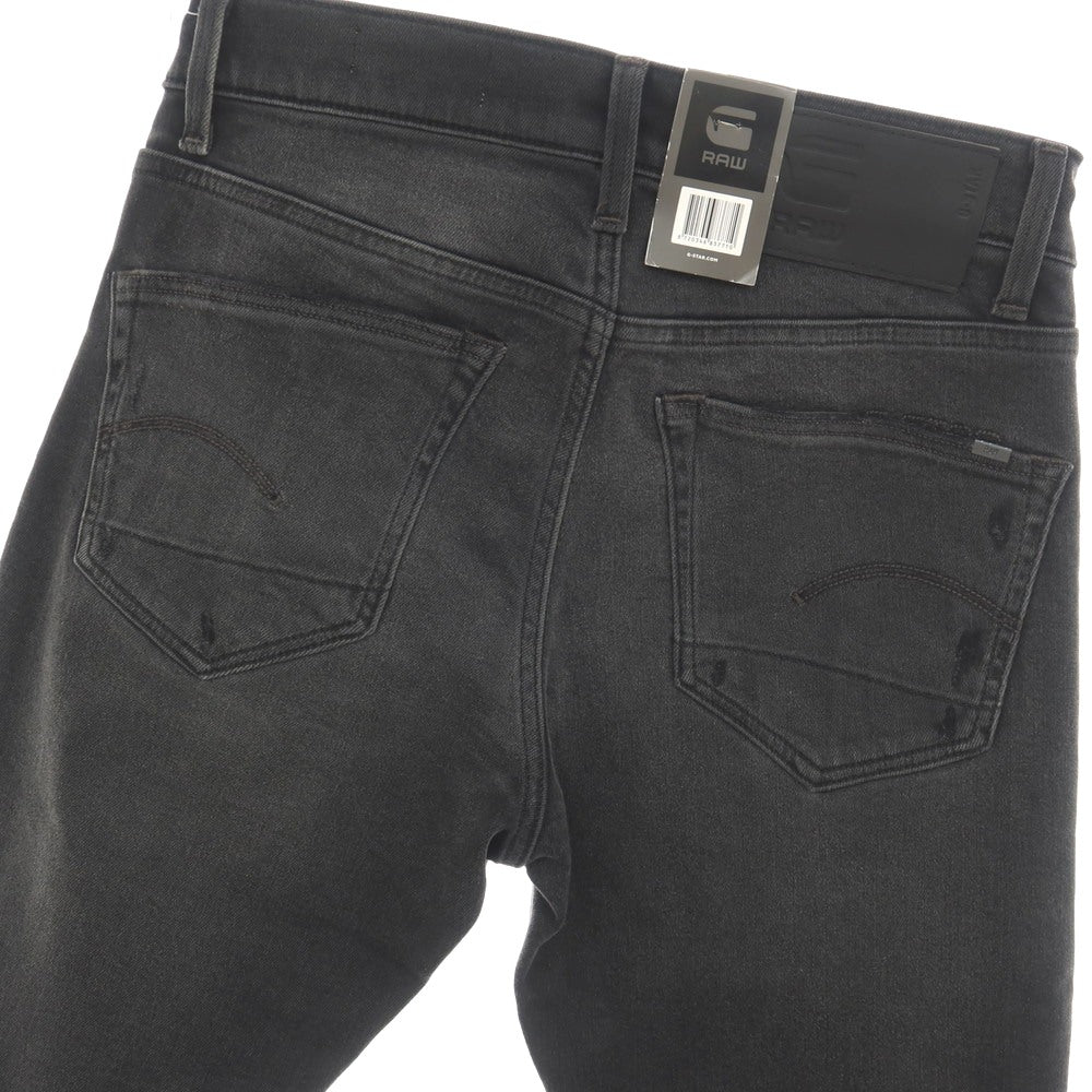 【新品】ジースターロウ G-STAR RAW ダメージ＆リペア加工 ストレッチ コットン デニムパンツ ジーンズ ブラック【サイズ29/32】【 状態ランクN 】【 メンズ 】