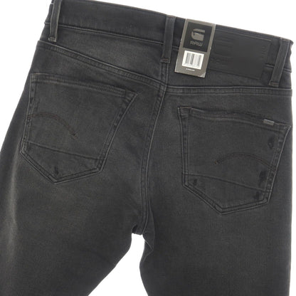【新品】ジースターロウ G-STAR RAW ダメージ＆リペア加工 ストレッチ コットン デニムパンツ ジーンズ ブラック【サイズ29/32】【 状態ランクN 】【 メンズ 】