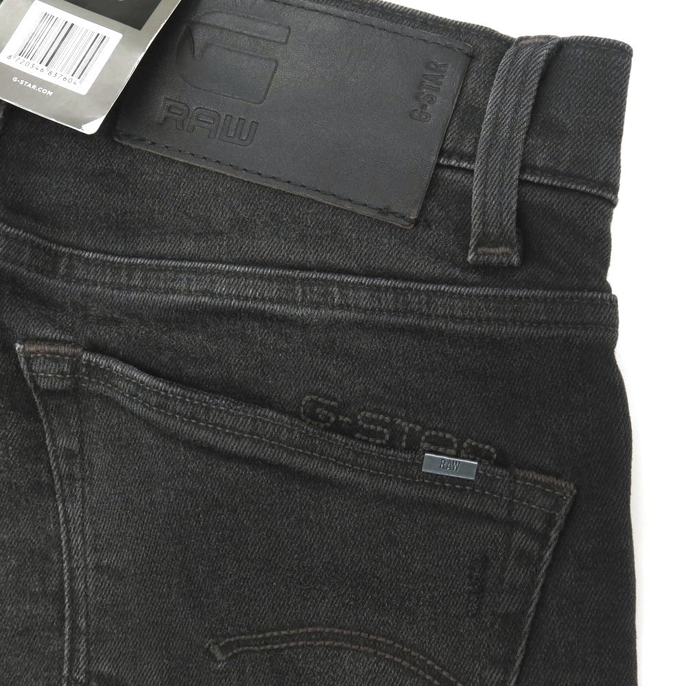 【新品】ジースターロウ G-STAR RAW ダメージ＆リペア加工 ストレッチ コットン デニムパンツ ジーンズ ブラック【サイズ29/32】【 状態ランクN 】【 メンズ 】