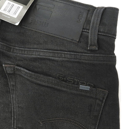 【新品】ジースターロウ G-STAR RAW ダメージ＆リペア加工 ストレッチ コットン デニムパンツ ジーンズ ブラック【サイズ29/32】【 状態ランクN 】【 メンズ 】
