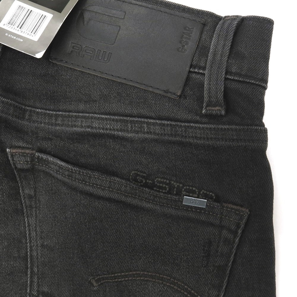【新品】ジースターロウ G-STAR RAW ダメージ＆リペア加工 ストレッチ コットン デニムパンツ ジーンズ ブラック【サイズ29/32】【 状態ランクN 】【 メンズ 】