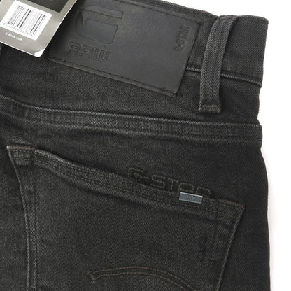 【新品】ジースターロウ G-STAR RAW ダメージ＆リペア加工 ストレッチ コットン デニムパンツ ジーンズ ブラック【サイズ29/32】【 状態ランクN 】【 メンズ 】