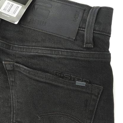 【新品】ジースターロウ G-STAR RAW ダメージ＆リペア加工 ストレッチ コットン デニムパンツ ジーンズ ブラック【サイズ29/32】【 状態ランクN 】【 メンズ 】