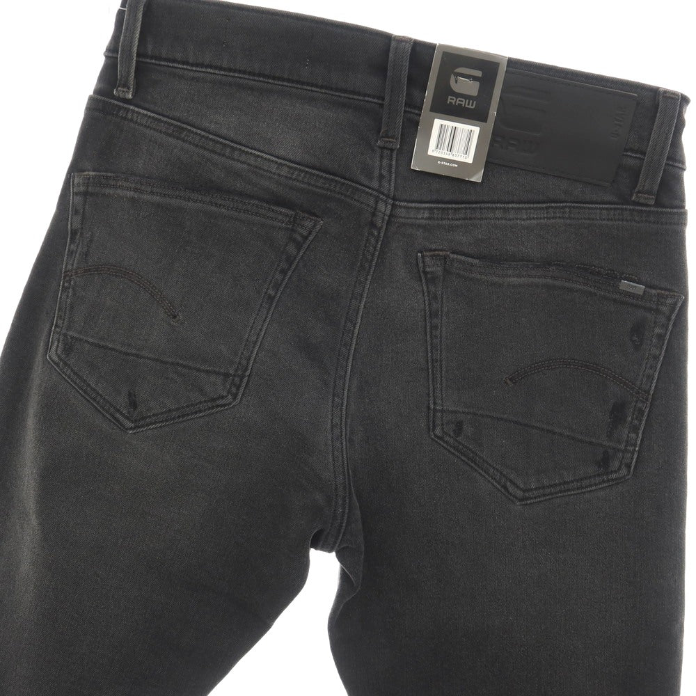 【新品】ジースターロウ G-STAR RAW ダメージ＆リペア加工 ストレッチ コットン デニムパンツ ジーンズ ブラック【サイズ29/32】【 状態ランクN 】【 メンズ 】