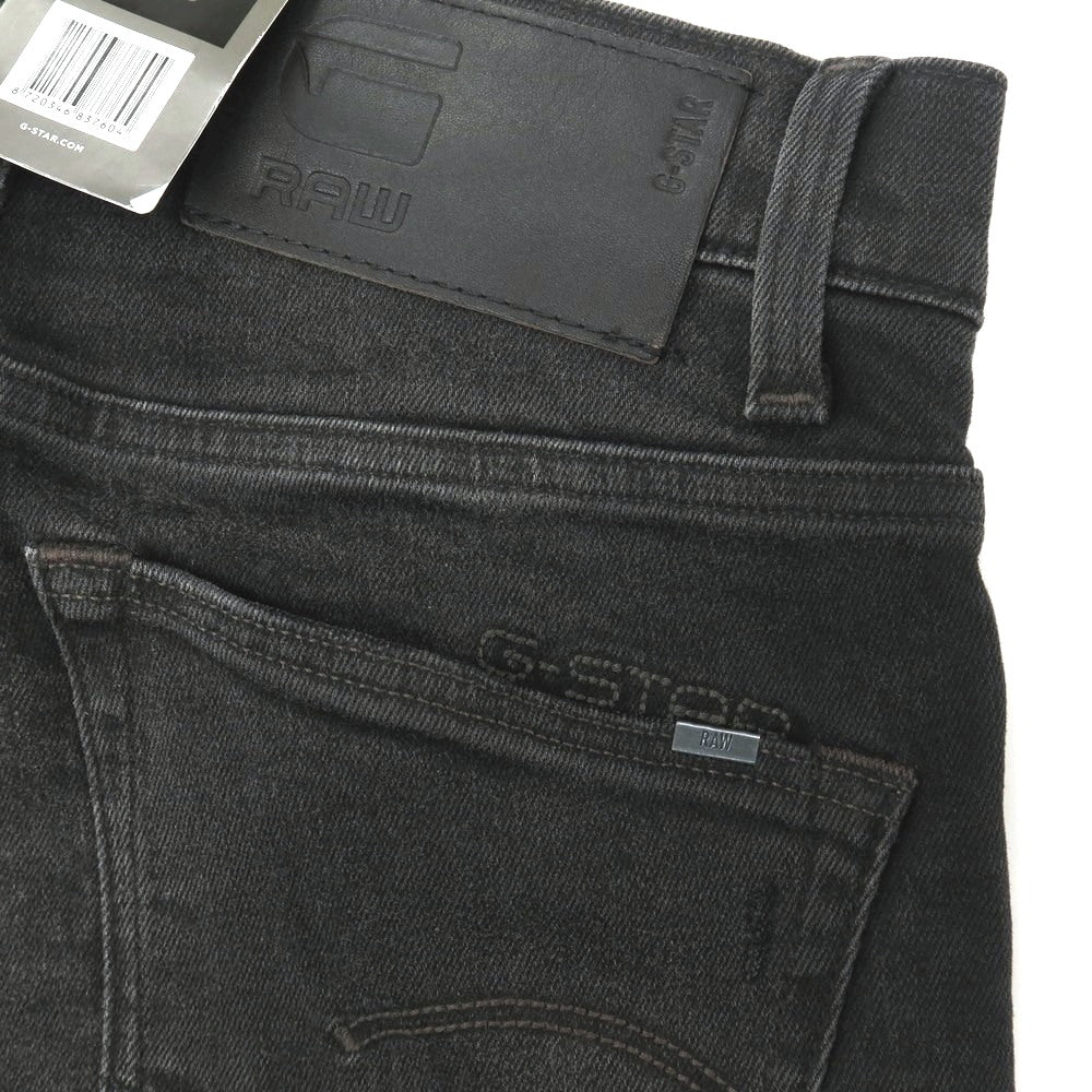【新品】ジースターロウ G-STAR RAW ダメージ＆リペア加工 ストレッチ コットン デニムパンツ ジーンズ ブラック【サイズ29/32】【 状態ランクN 】【 メンズ 】