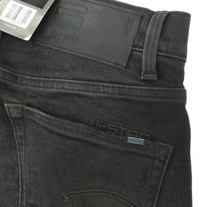 【新品】ジースターロウ G-STAR RAW ダメージ＆リペア加工 ストレッチ コットン デニムパンツ ジーンズ ブラック【サイズ29/32】【 状態ランクN 】【 メンズ 】