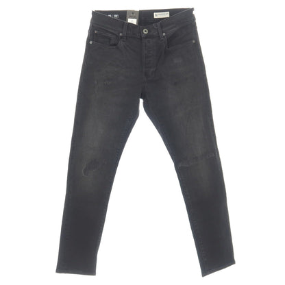 【新品】ジースターロウ G-STAR RAW ダメージ＆リペア加工 ストレッチ コットン デニムパンツ ジーンズ ブラック【サイズ30/32】【 状態ランクN 】【 メンズ 】