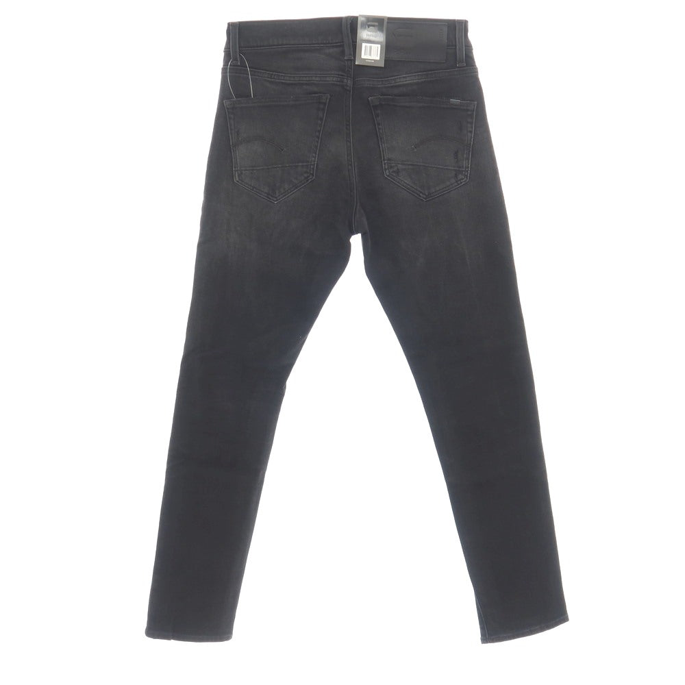 【新品】ジースターロウ G-STAR RAW ダメージ＆リペア加工 ストレッチ コットン デニムパンツ ジーンズ ブラック【サイズ30/32】【 状態ランクN 】【 メンズ 】