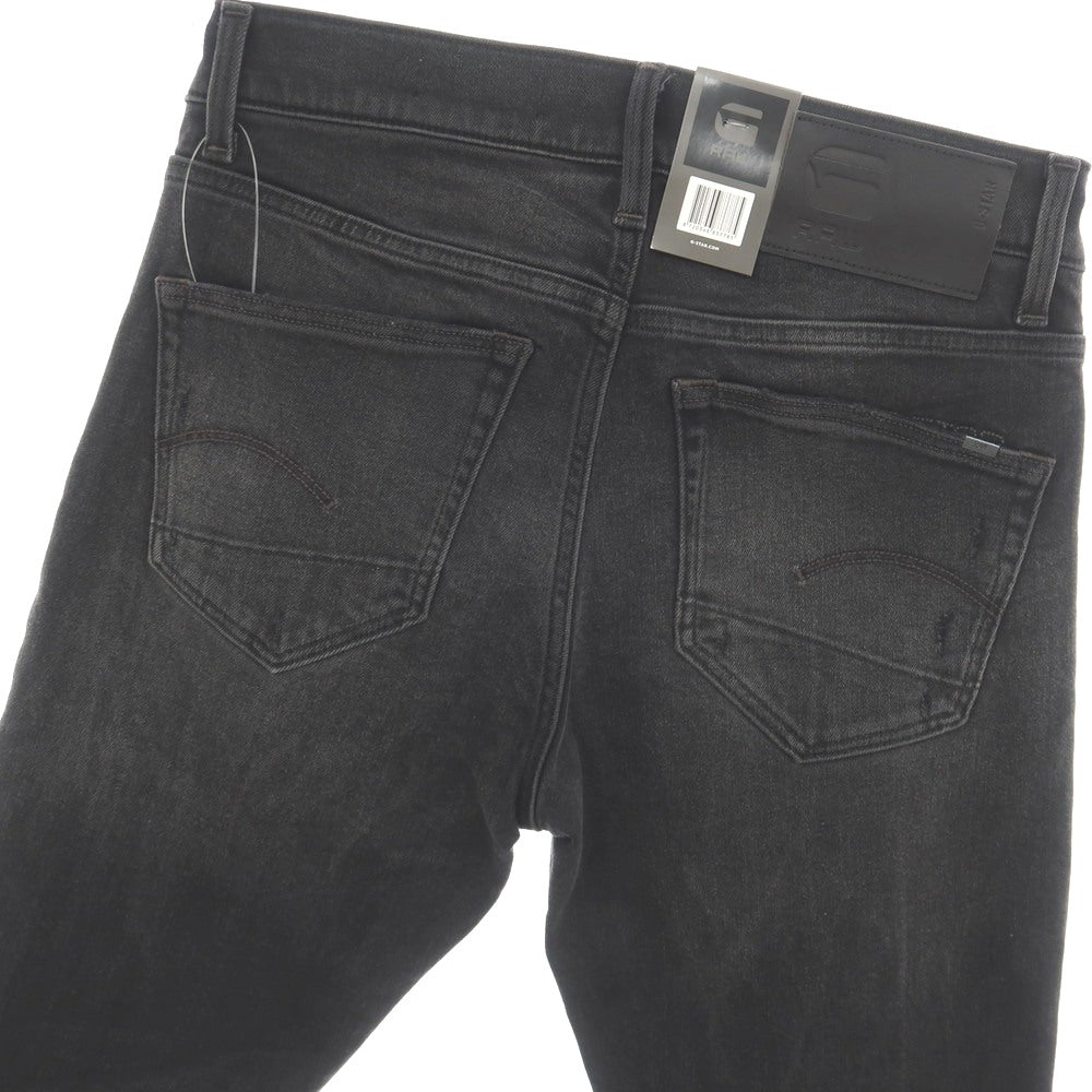 【新品】ジースターロウ G-STAR RAW ダメージ＆リペア加工 ストレッチ コットン デニムパンツ ジーンズ ブラック【サイズ30/32】【 状態ランクN 】【 メンズ 】