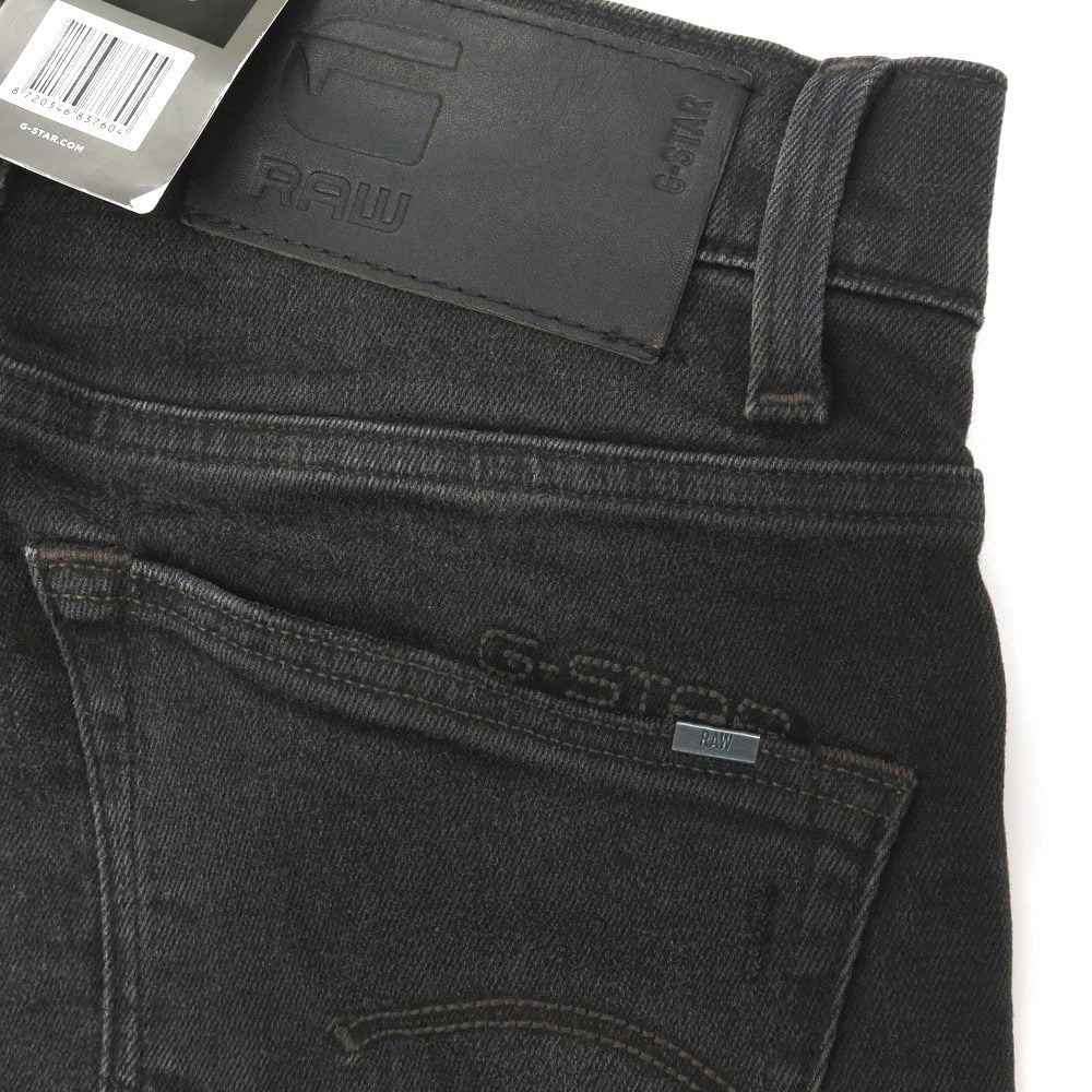 【新品】ジースターロウ G-STAR RAW ダメージ＆リペア加工 ストレッチ コットン デニムパンツ ジーンズ ブラック【サイズ30/32】【 状態ランクN 】【 メンズ 】