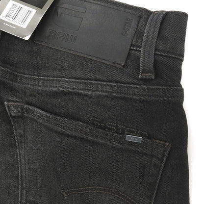 【新品】ジースターロウ G-STAR RAW ダメージ＆リペア加工 ストレッチ コットン デニムパンツ ジーンズ ブラック【サイズ30/32】【 状態ランクN 】【 メンズ 】