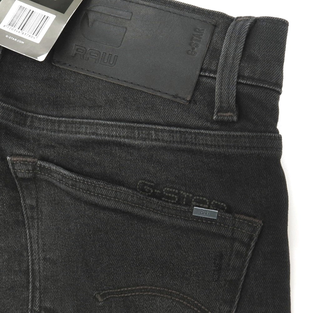 【新品】ジースターロウ G-STAR RAW ダメージ＆リペア加工 ストレッチ コットン デニムパンツ ジーンズ ブラック【サイズ30/32】【 状態ランクN 】【 メンズ 】