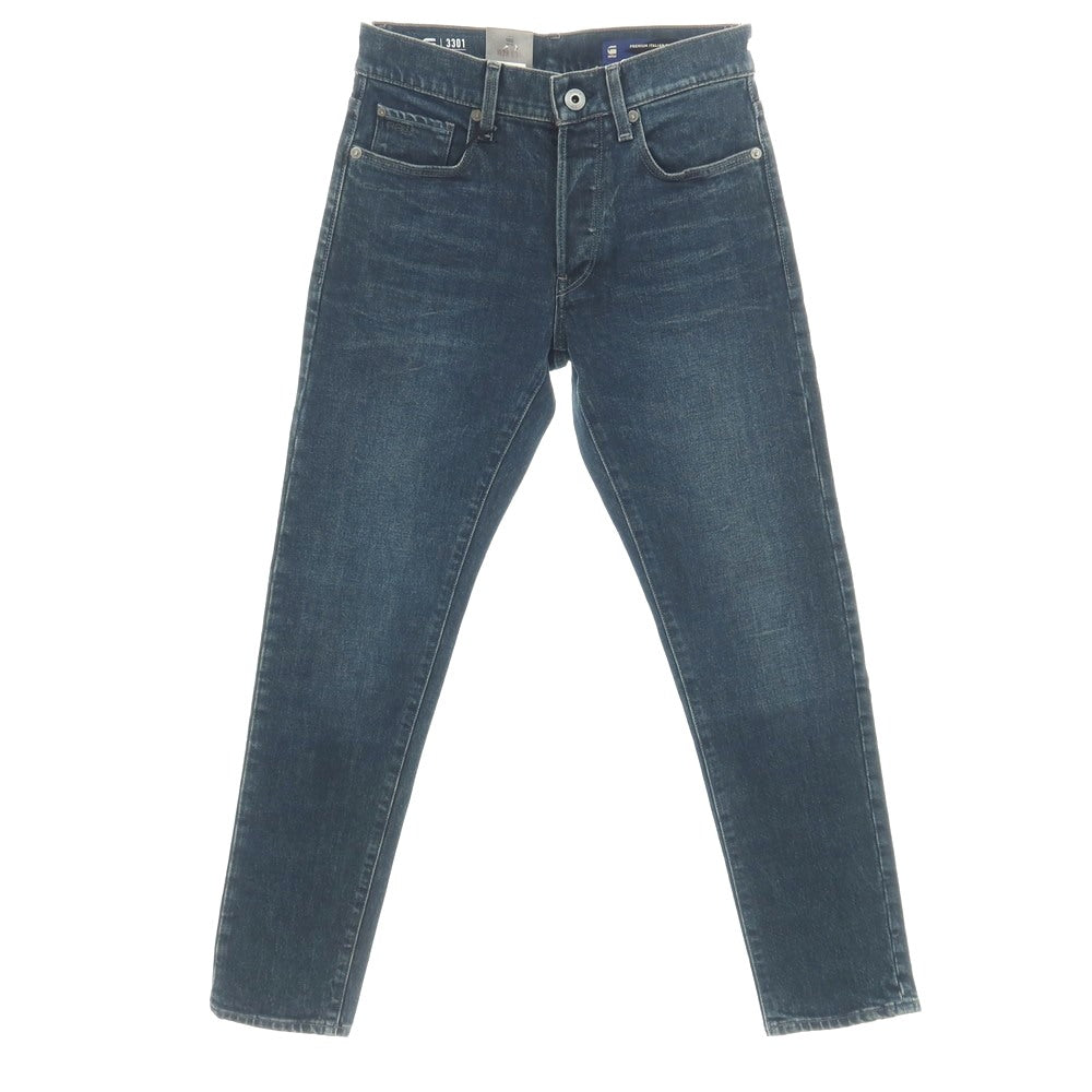 【新品】ジースターロウ G-STAR RAW 3301 SLIM コットンポリウレタン デニムパンツ ジーンズ ネイビー【サイズ28/30】【 状態ランクN 】【 メンズ 】