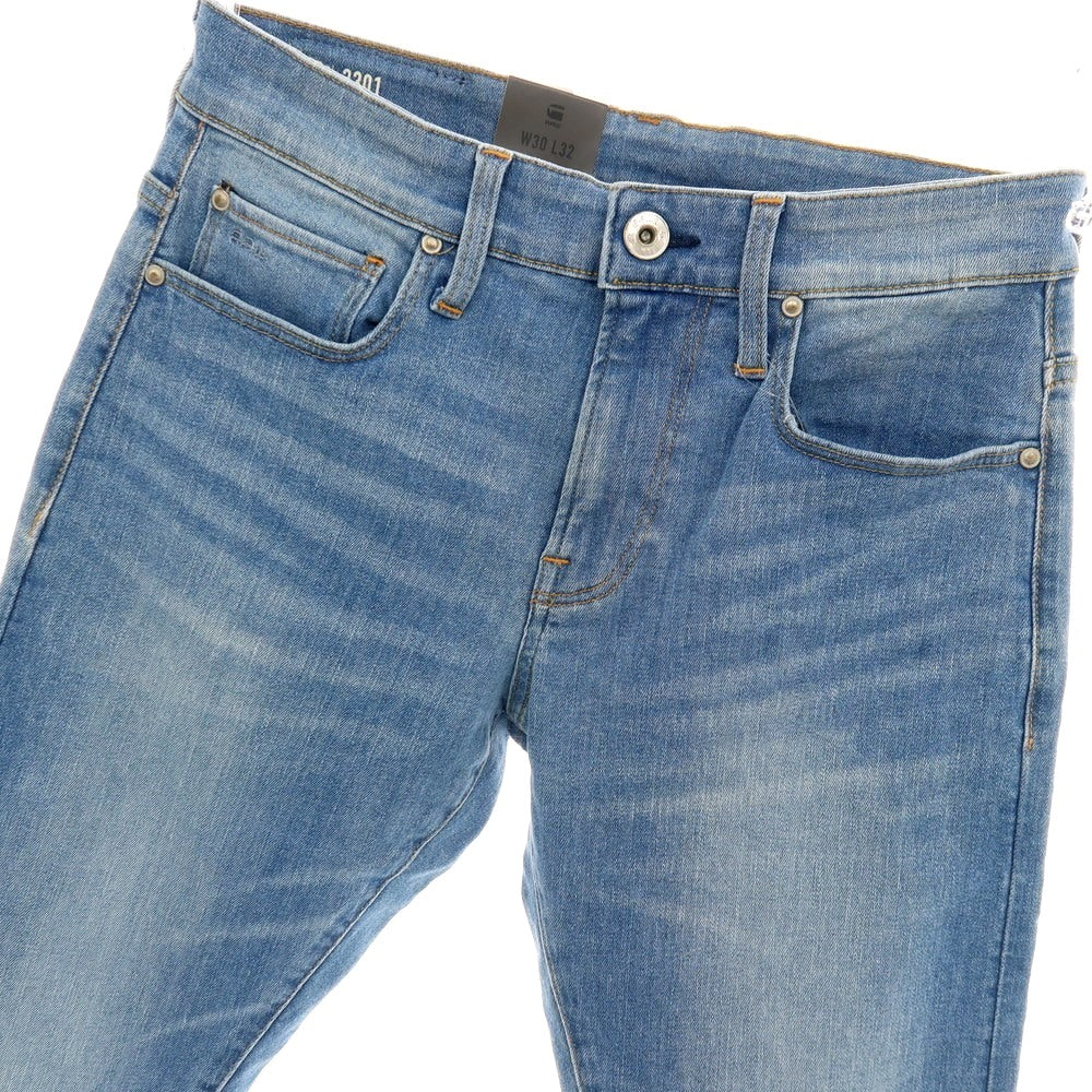 【新品アウトレット】ジースターロウ G-STAR RAW 3301 SKINNY ストレッチ コットン デニムパンツ ジーンズ ライトブルー【サイズ30/32】【 状態ランクN- 】【 メンズ 】