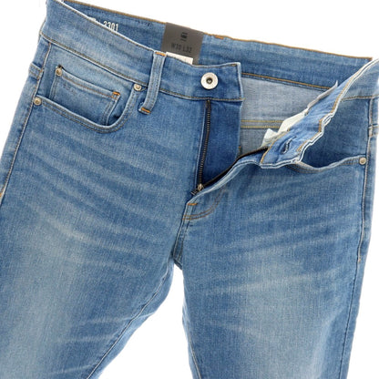 【新品アウトレット】ジースターロウ G-STAR RAW 3301 SKINNY ストレッチ コットン デニムパンツ ジーンズ ライトブルー【サイズ30/32】【 状態ランクN- 】【 メンズ 】
