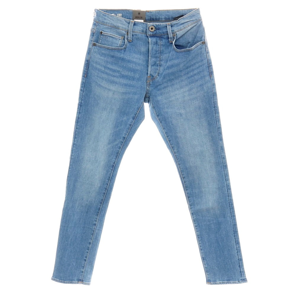 【新品】ジースターロウ G-STAR RAW 3301 SLIM ストレッチ コットン デニムパンツ ジーンズ ライトブルー【サイズ28/30】【 状態ランクN 】【 メンズ 】