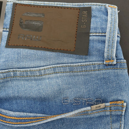 【新品】ジースターロウ G-STAR RAW 3301 SLIM ストレッチ コットン デニムパンツ ジーンズ ライトブルー【サイズ28/30】【 状態ランクN 】【 メンズ 】