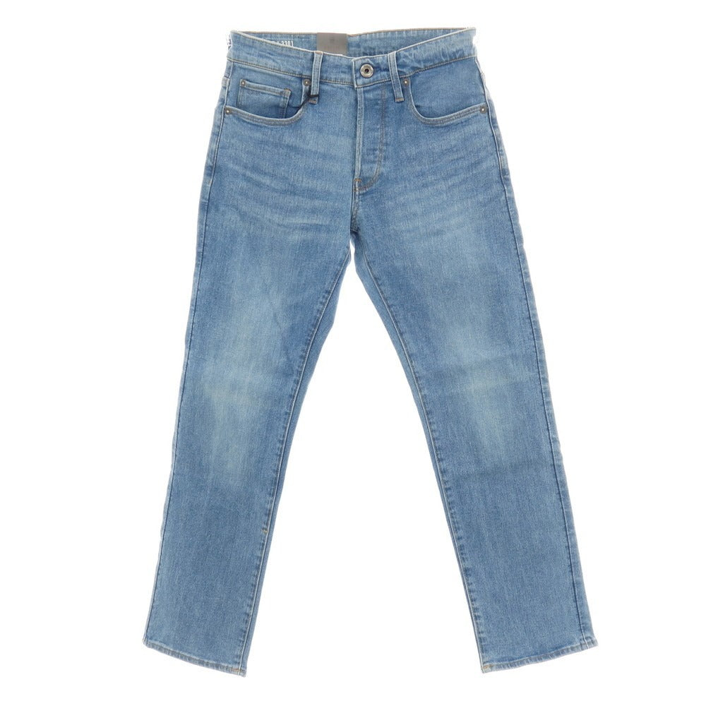 【新品アウトレット】ジースターロウ G-STAR RAW 3301 STRAIGHT ストレッチ コットン デニムパンツ ジーンズ ライトブルー【サイズ27/30】【 状態ランクN- 】【 メンズ 】
