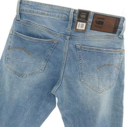 【新品アウトレット】ジースターロウ G-STAR RAW 3301 STRAIGHT ストレッチ コットン デニムパンツ ジーンズ ライトブルー【サイズ28/32】【 状態ランクN- 】【 メンズ 】