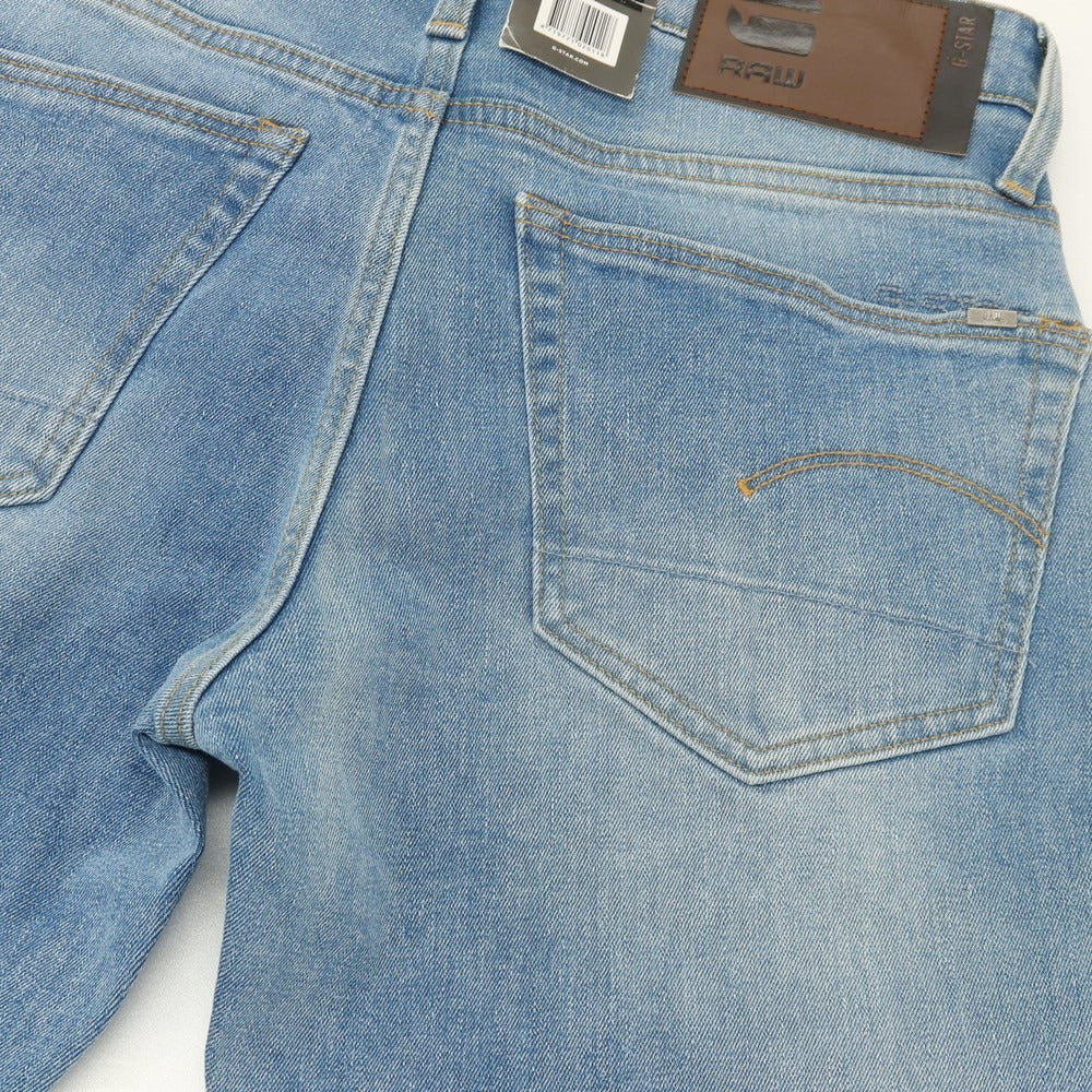 【新品アウトレット】ジースターロウ G-STAR RAW 3301 STRAIGHT ストレッチ コットン デニムパンツ ジーンズ ライトブルー【サイズ28/32】【 状態ランクN- 】【 メンズ 】