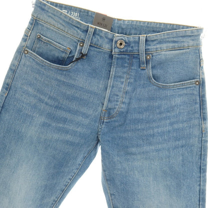 【新品アウトレット】ジースターロウ G-STAR RAW 3301 STRAIGHT ストレッチ コットン デニムパンツ ジーンズ ライトブルー【サイズ28/32】【 状態ランクN- 】【 メンズ 】