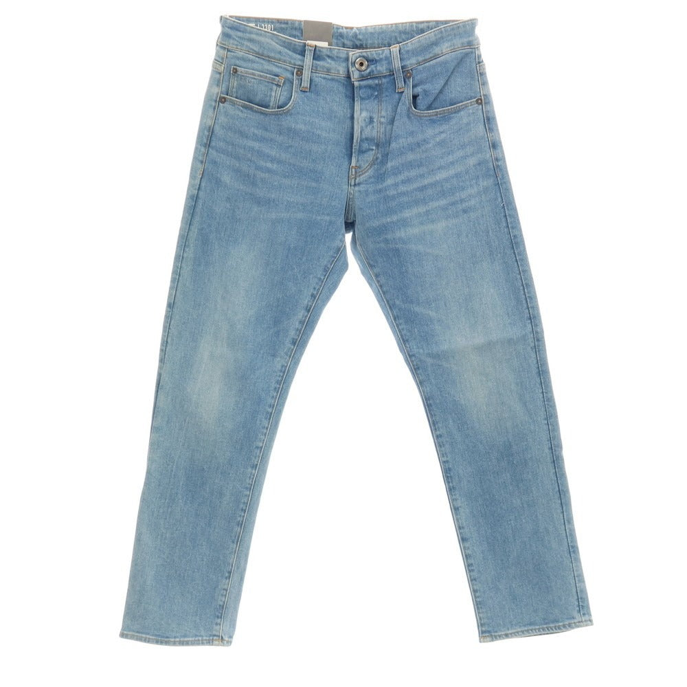 【新品アウトレット】ジースターロウ G-STAR RAW 3301 STRAIGHT ストレッチ コットン デニムパンツ ジーンズ ライトブルー【サイズ29/30】【 状態ランクN- 】【 メンズ 】