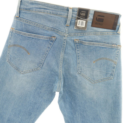 【新品アウトレット】ジースターロウ G-STAR RAW 3301 STRAIGHT ストレッチ コットン デニムパンツ ジーンズ ライトブルー【サイズ29/30】【 状態ランクN- 】【 メンズ 】
