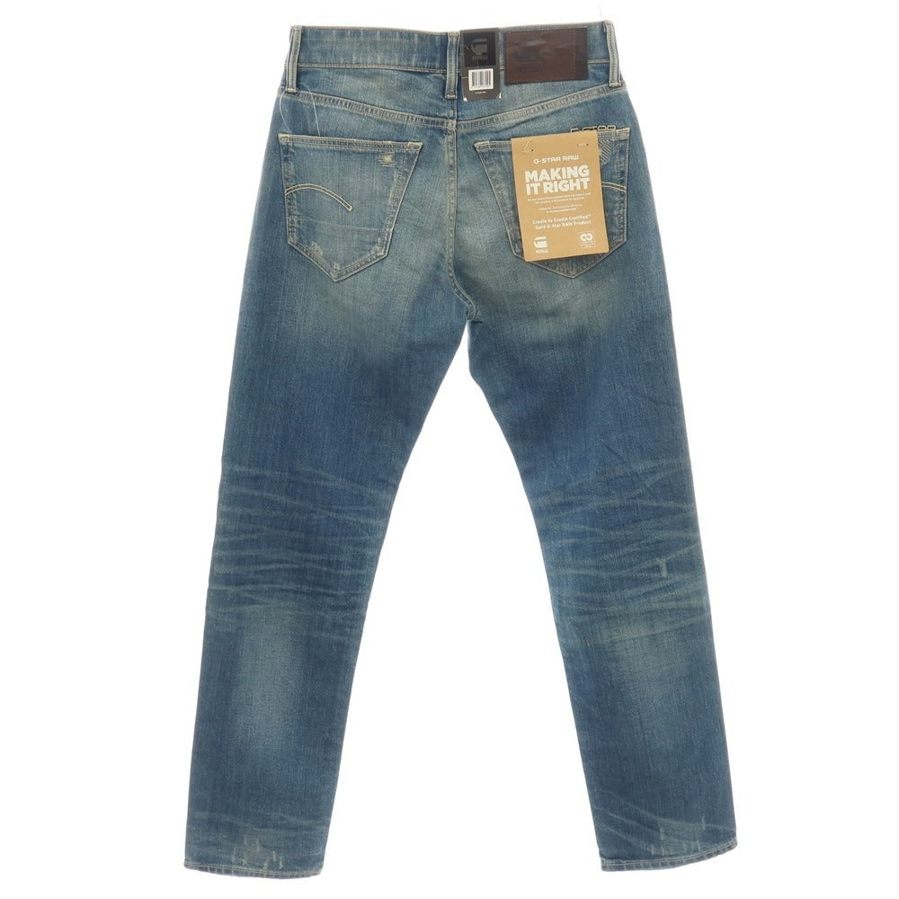 【新品アウトレット】ジースターロウ G-STAR RAW ダメージ＆リペア加工 コットンポリウレタン デニムパンツ ジーンズ ブルー【サイズ28/30】【 状態ランクN- 】【 メンズ 】