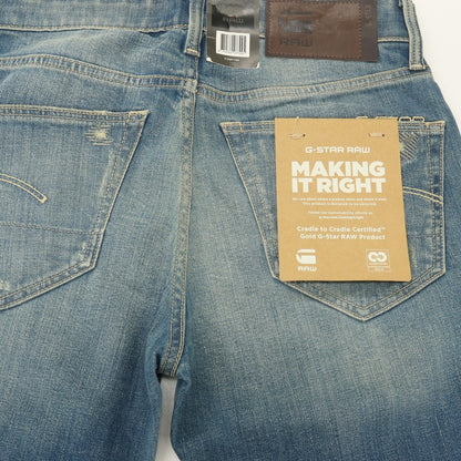 【新品アウトレット】ジースターロウ G-STAR RAW ダメージ＆リペア加工 コットンポリウレタン デニムパンツ ジーンズ ブルー【サイズ28/30】【 状態ランクN- 】【 メンズ 】