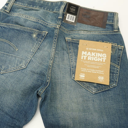 【新品アウトレット】ジースターロウ G-STAR RAW ダメージ＆リペア加工 コットンポリウレタン デニムパンツ ジーンズ ブルー【サイズ28/30】【 状態ランクN- 】【 メンズ 】