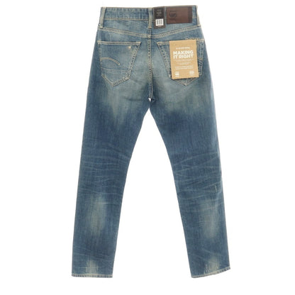 【新品】ジースターロウ G-STAR RAW ダメージ＆リペア加工 コットンポリウレタン デニムパンツ ジーンズ ブルー【サイズ28/32】【 状態ランクN 】【 メンズ 】