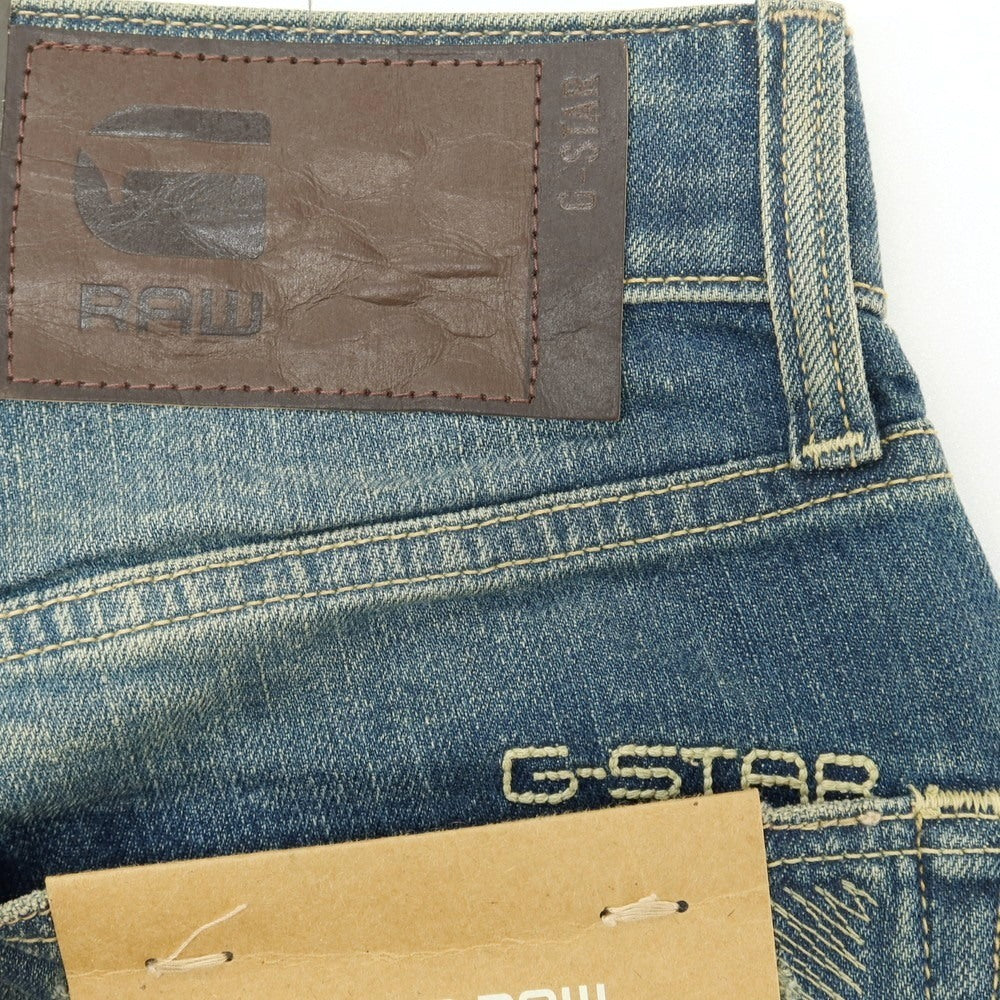 【新品】ジースターロウ G-STAR RAW ダメージ＆リペア加工 コットンポリウレタン デニムパンツ ジーンズ ブルー【サイズ28/32】【 状態ランクN 】【 メンズ 】