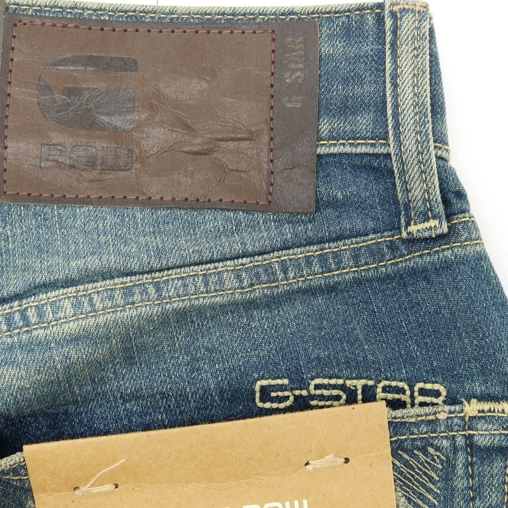 【新品アウトレット】ジースターロウ G-STAR RAW ダメージ＆リペア加工 コットンポリウレタン デニムパンツ ジーンズ ブルー【サイズ28/32】【 状態ランクN- 】【 メンズ 】