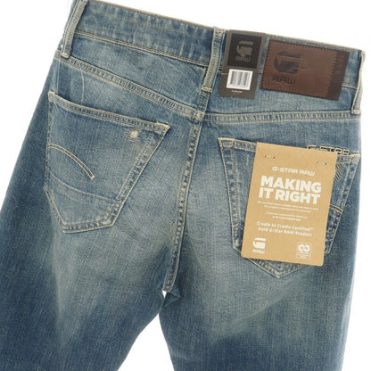 【新品アウトレット】ジースターロウ G-STAR RAW ダメージ＆リペア加工 コットンポリウレタン デニムパンツ ジーンズ ブルー【サイズ28/32】【 状態ランクN- 】【 メンズ 】
