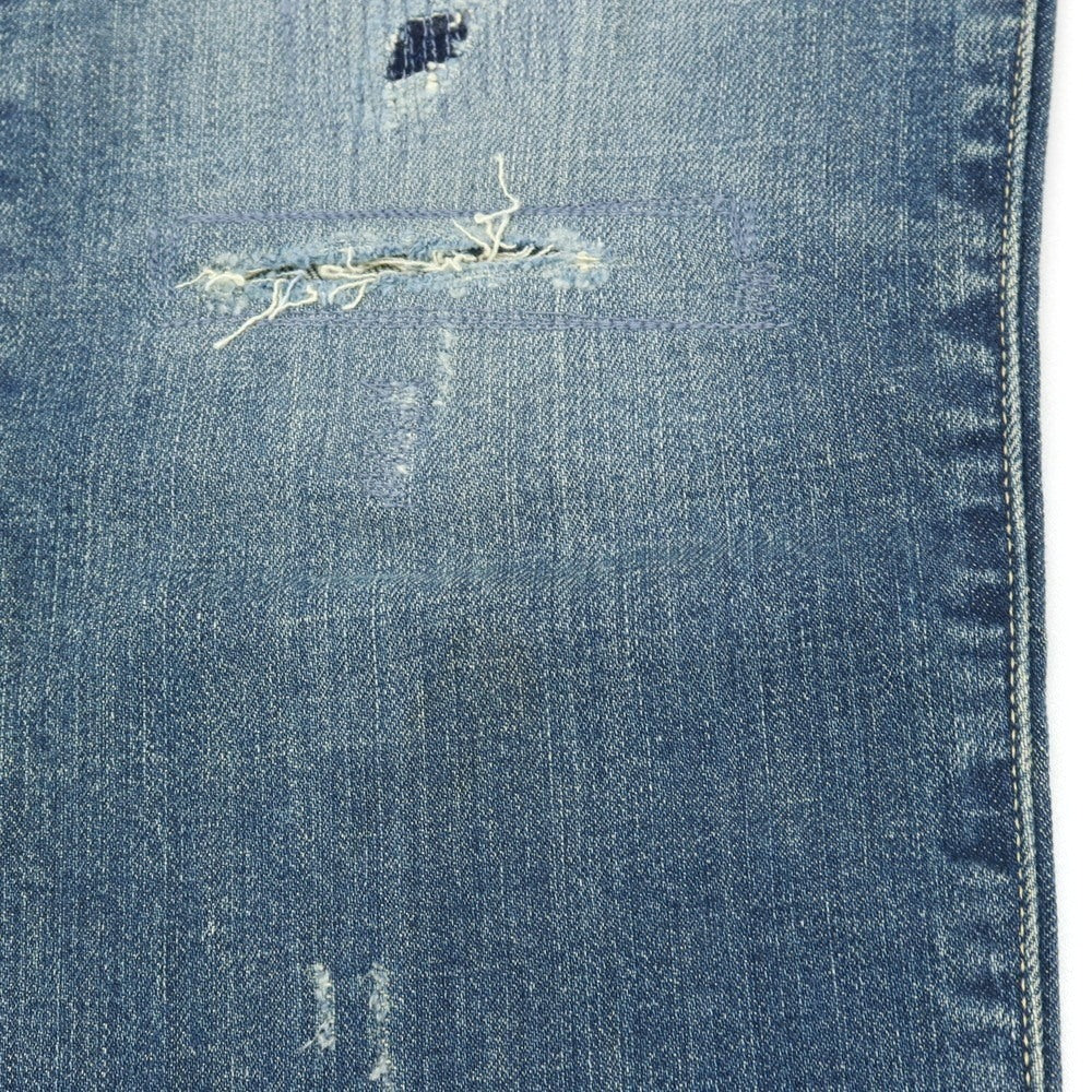 【新品アウトレット】ジースターロウ G-STAR RAW ダメージ＆リペア加工 コットンポリウレタン デニムパンツ ジーンズ ブルー【サイズ28/32】【 状態ランクN- 】【 メンズ 】