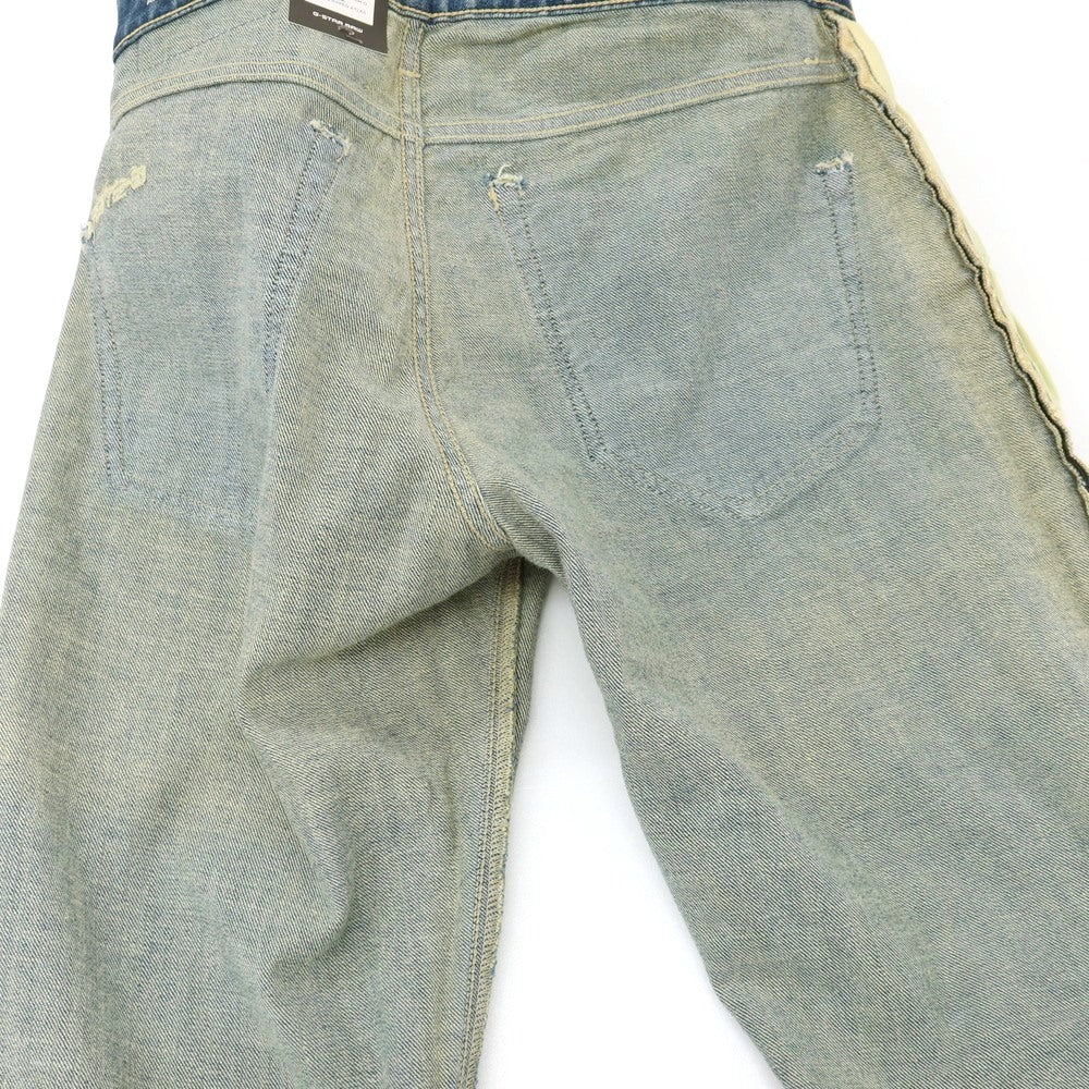 【新品アウトレット】ジースターロウ G-STAR RAW ダメージ＆リペア加工 コットンポリウレタン デニムパンツ ジーンズ ブルー【サイズ28/32】【 状態ランクN- 】【 メンズ 】