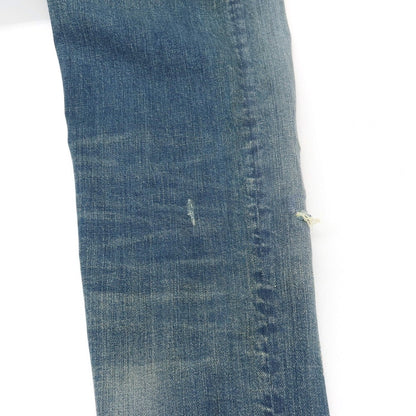 【新品アウトレット】ジースターロウ G-STAR RAW ダメージ＆リペア加工 コットンポリウレタン デニムパンツ ジーンズ ブルー【サイズ28/32】【 状態ランクN- 】【 メンズ 】