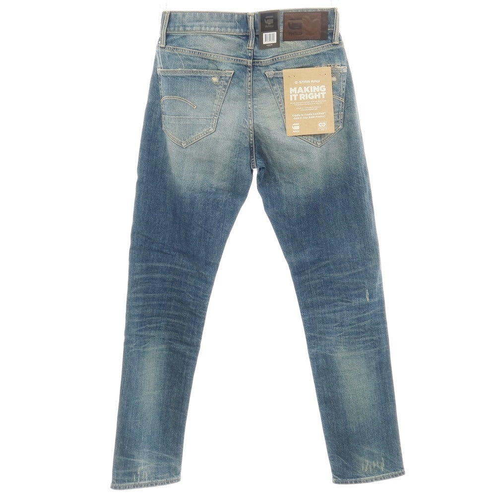 【新品アウトレット】ジースターロウ G-STAR RAW ダメージ＆リペア加工 コットンポリウレタン デニムパンツ ジーンズ ブルー【サイズ28/32】【 状態ランクN- 】【 メンズ 】