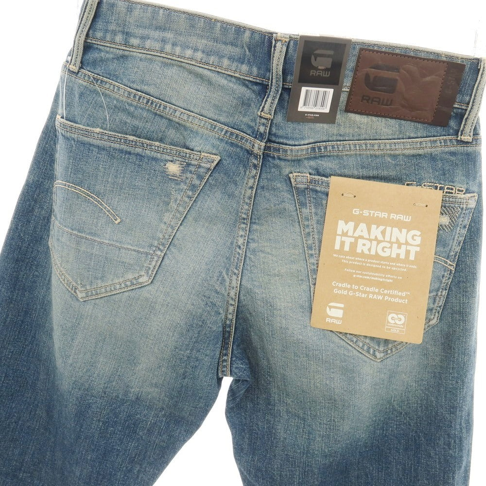 【新品アウトレット】ジースターロウ G-STAR RAW ダメージ＆リペア加工 コットンポリウレタン デニムパンツ ジーンズ ブルー【サイズ28/32】【 状態ランクN- 】【 メンズ 】