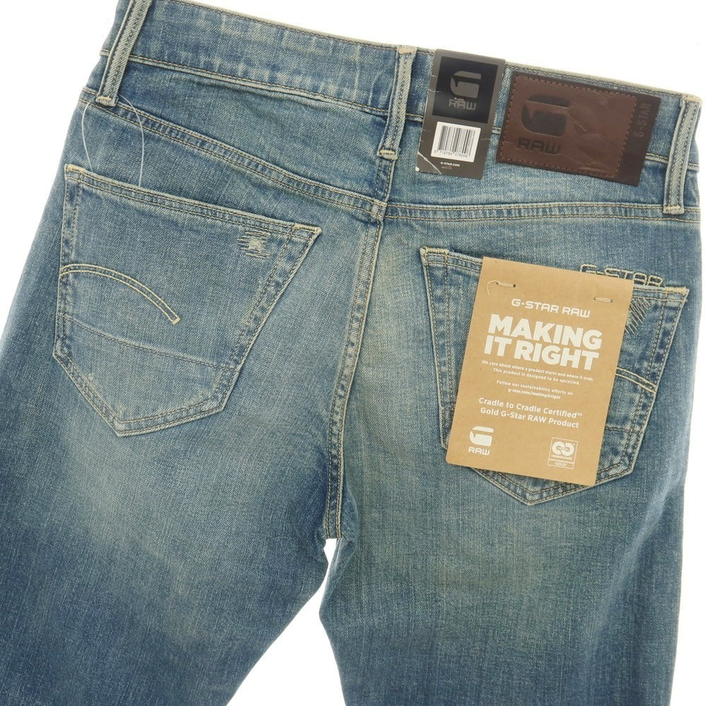 【新品アウトレット】ジースターロウ G-STAR RAW ダメージ＆リペア加工 コットンポリウレタン デニムパンツ ジーンズ ブルー【サイズ28/32】【 状態ランクN- 】【 メンズ 】